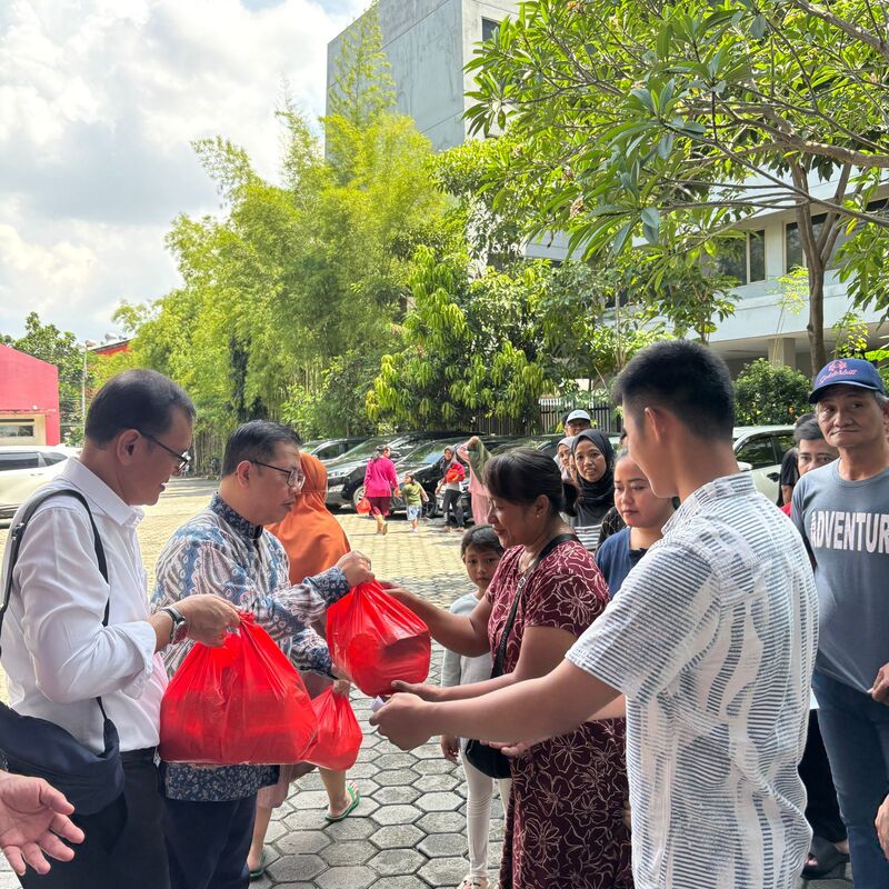 Distribution of Basic Necessesities to the needy.